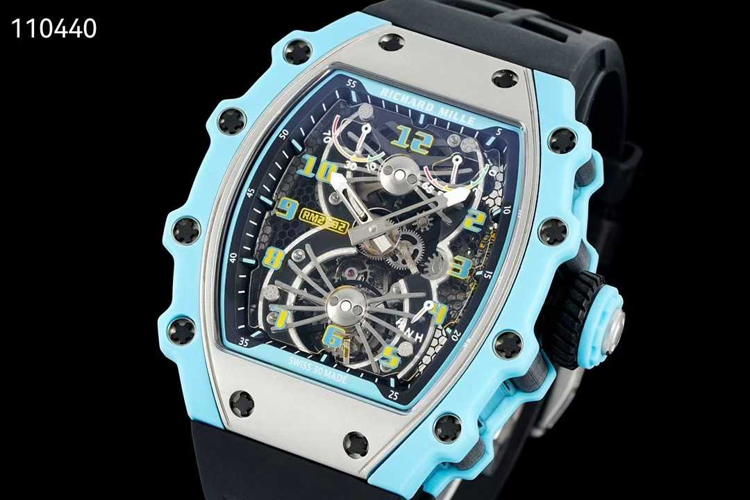 리차드밀 RM21-02 투르비용 에어로다인 뉴버젼 블루 블랙 시계 워치